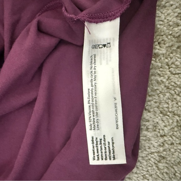 Eileen Fisher Purple Jersey Tank Dress Size S Relaxed Fit Stretch Sleeveless - Picture 6 of 9
